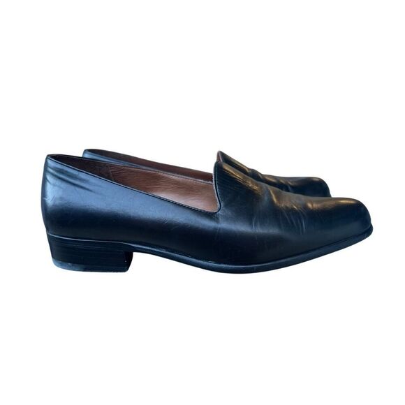 COACH WOMEN’S BLACK LEATHER LOAFERS WOMENS SIZE 6W - Picture 2 of 10